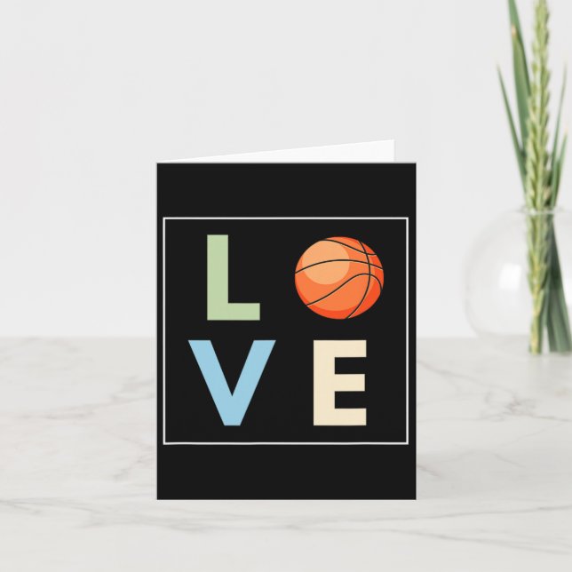 Basketball Love  Card (Front)