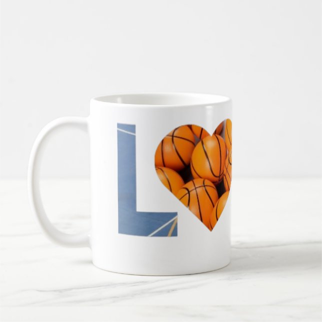 basketball love coffee mug (Left)