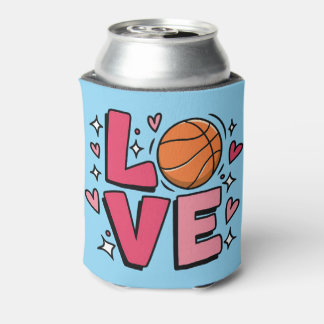 Basketball Love Cute Girls Women Basketball Player Can Cooler