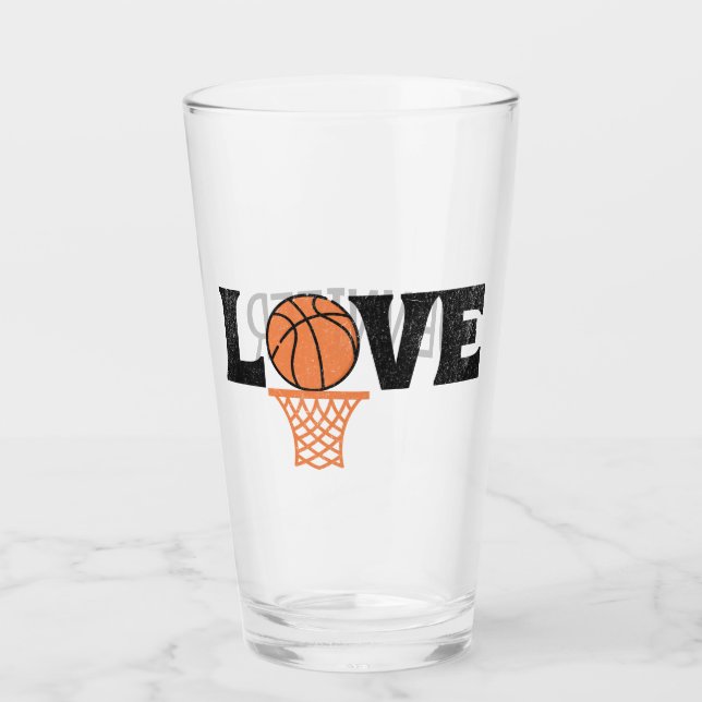 Basketball Love Glass (Front)