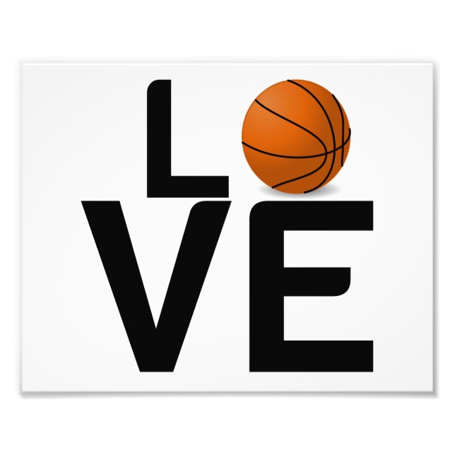 BASKETBALL LOVE PHOTO PRINT (Front)