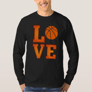 Basketball Love Players Fun Team Vintage Men Women T-Shirt