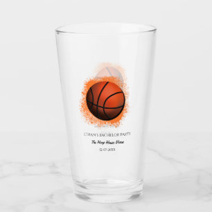 Basketball Lover Bachelor / Birthday Party Sports Glass