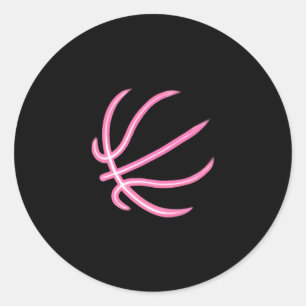 Basketball Lover Baskeetball Ball Classic Round Sticker