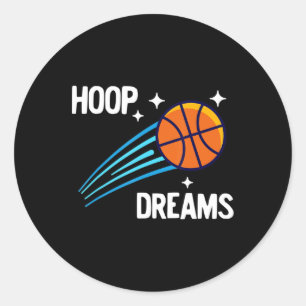 Basketball Lover Basket Ball Player Hoop Ball Classic Round Sticker