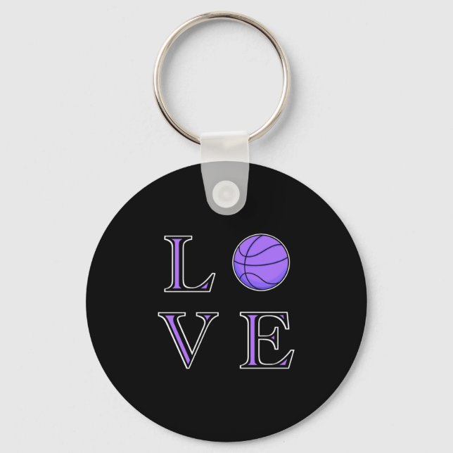 Basketball Lover Basketball Ball  Key Ring (Front)