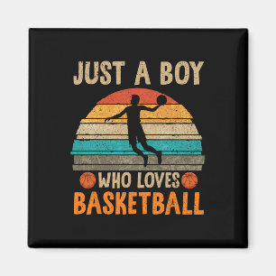 Basketball Lover Boys Basketball Player Sport Bask Magnet