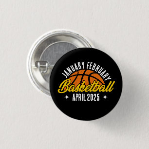 Basketball Lover Cool Player Modern Personalised 3 Cm Round Badge