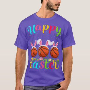 Basketball Lover Easter Egg Bunny Basketball Happy T-Shirt