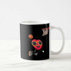 Basketball Lover Hoop Love Valentine Day Coffee Mug