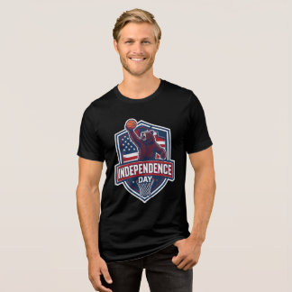 Basketball lover Patriotic Tri-Blend Shirt
