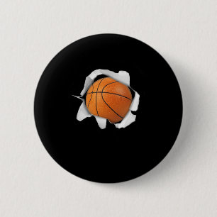 Basketball Lover Tee Ball Men Women Boys Girls 6 Cm Round Badge