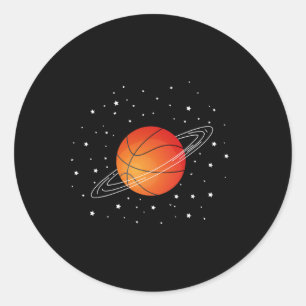 Basketball Lovers Basketball Player Fun Basketball Classic Round Sticker