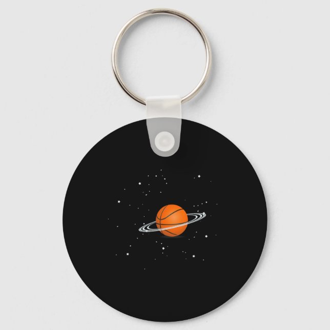 Basketball lovers basketball player space Fun  Key Ring (Front)