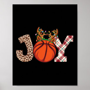 Basketball Lovers Christmas Ball Boys Men Xmas Bas Poster