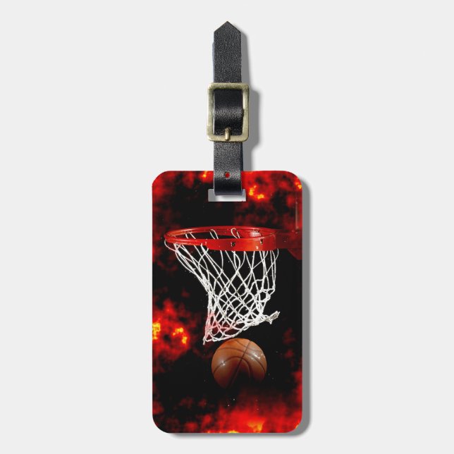 Basketball Luggage Tag (Front Vertical)