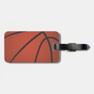 basketball luggage tag