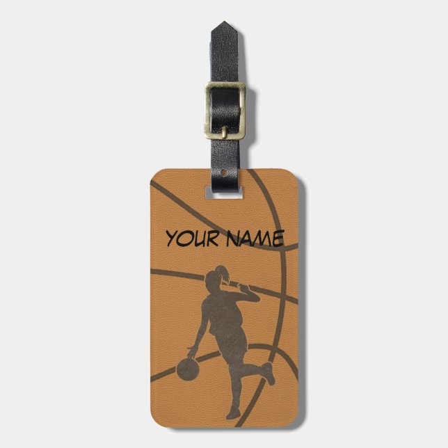 Basketball Luggage Tag (Front Vertical)