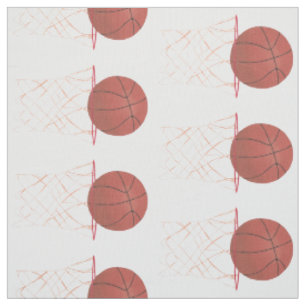Basketball making the basket net hoop fabric