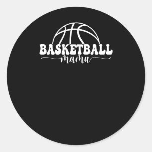 Basketball Mama Basketball Mum Classic Round Sticker