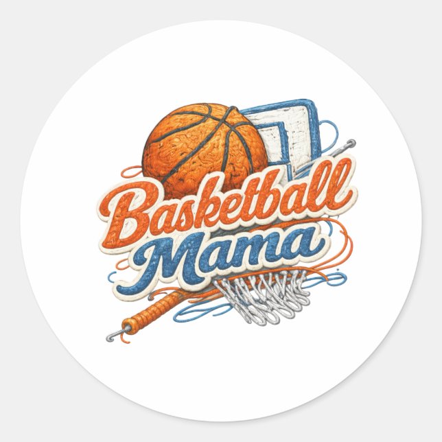 Basketball Mama Sticker (Front)