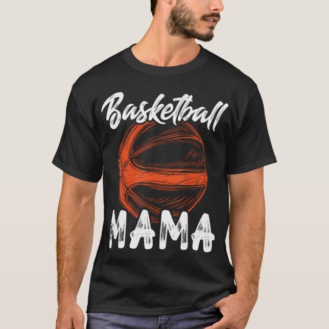 Basketball Mama Women Family Matching Basketball B T-Shirt (Front)