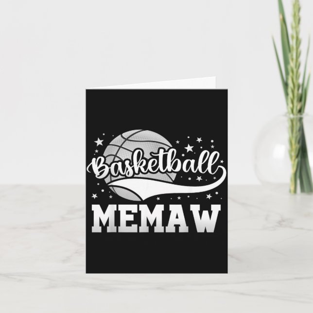 Basketball memaw  card (Front)