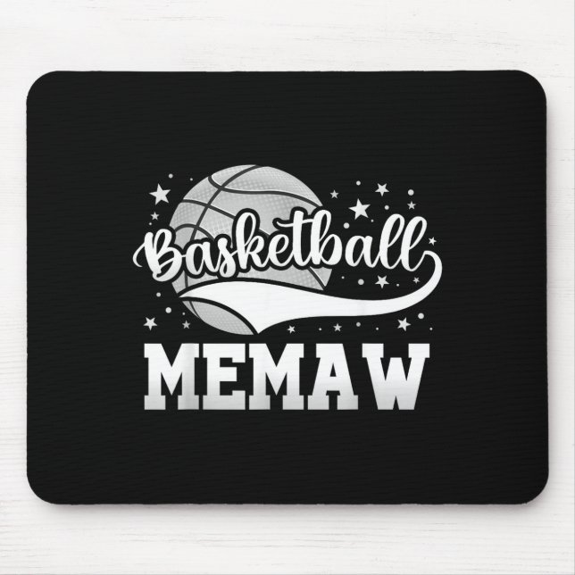 Basketball memaw  mouse pad (Front)