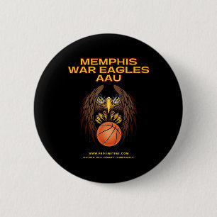 Basketball Memphis War Eagles Aau 6 Cm Round Badge