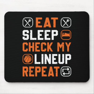 Basketball Men Boy Check My Line Up Basketball Pla Mouse Pad