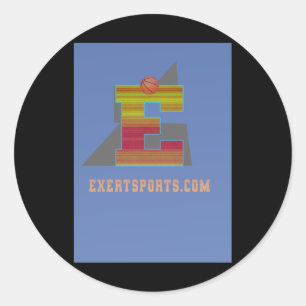 Basketball Merch And Basketball Art  Classic Round Sticker