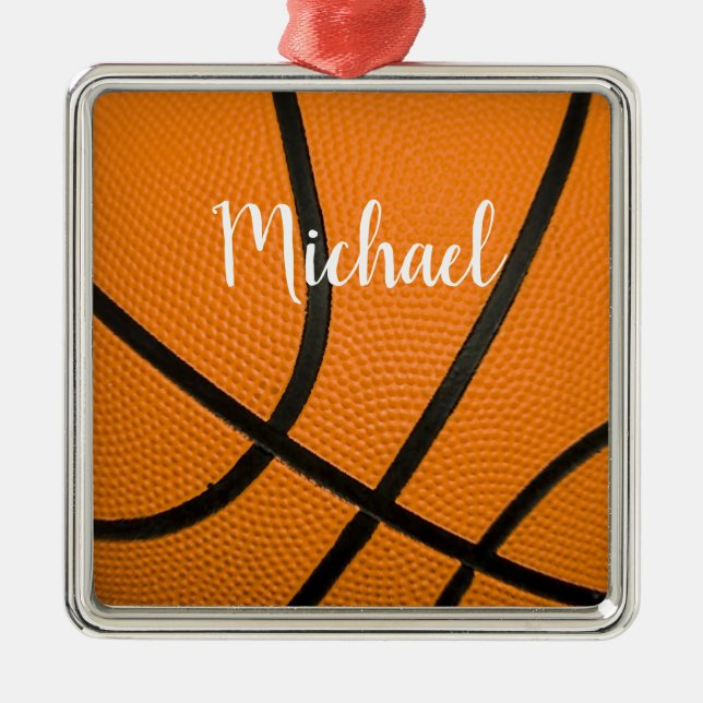 Basketball Metal Ornament (Front)