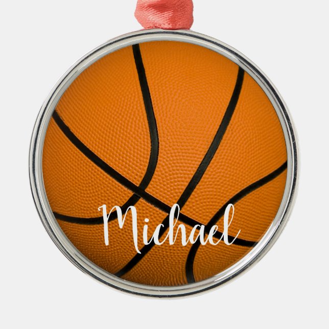 Basketball Metal Ornament (Front)