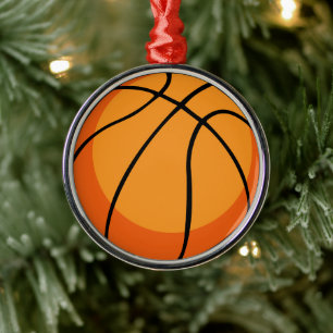 Basketball Metal Ornament
