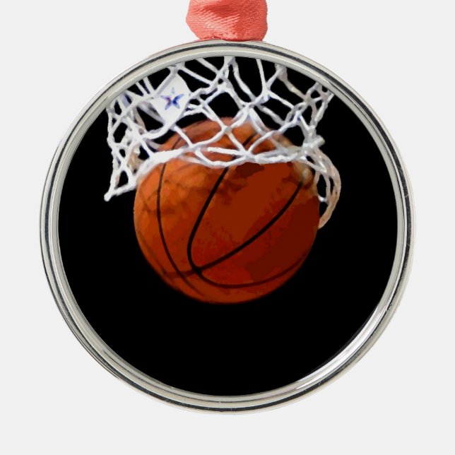 Basketball Metal Tree Decoration (Front)
