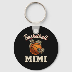 Basketball Mimi Bandanna Leopard Heart Fans Mother Key Ring