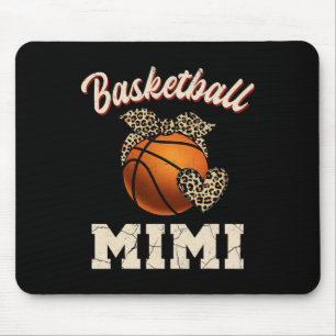 Basketball Mimi Bandanna Leopard Heart Fans Mother Mouse Pad