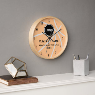 Basketball Modern Business Logo Clock