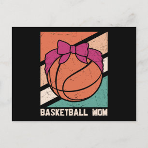 Basketball MOM Beautiful Basketball Design Postcard