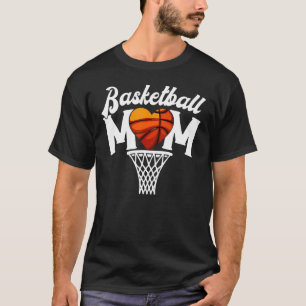 Basketball Mom Cute Women Mama Mommy Mother's Day T-Shirt