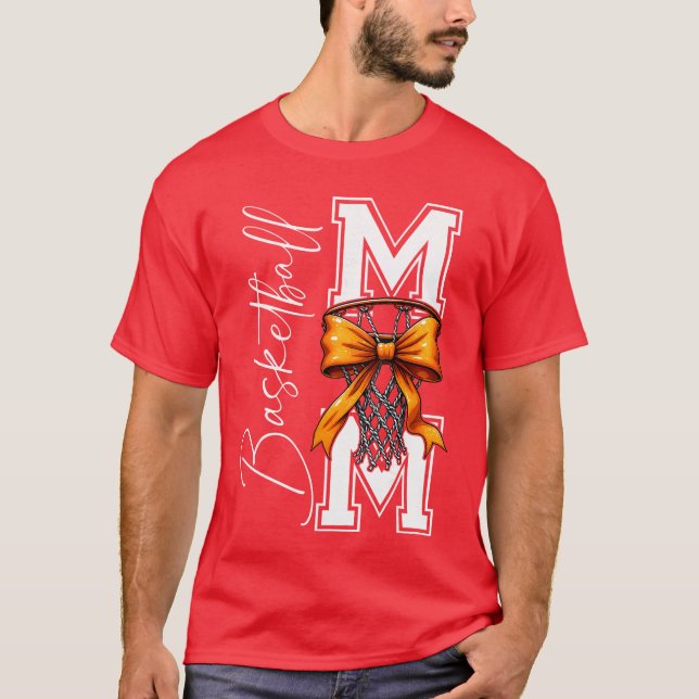 Basketball Mom Game Day Funny Basketball Player Mo T-Shirt (Front)