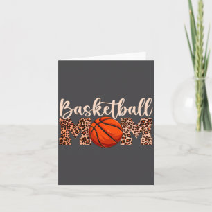 Basketball Mom Leopard Print Mom Life Mother S Day Card