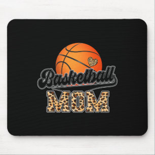 Basketball Mom Leopard Senior 2023 Graduation Moth Mouse Pad
