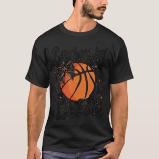 Basketball Mom Mother Leopard Basketball Game Day  T-Shirt