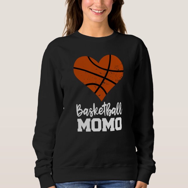 Basketball Momo Basketball Heart Grandma Momo Sweatshirt (Front)