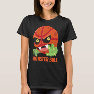 Basketball Monster Ball Scary Cool Player Hallowee T-Shirt