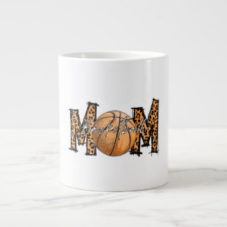 Basketball moon large coffee mug