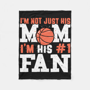 Basketball Mother Number 1 Fan - Basketball Mum Fleece Blanket