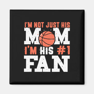 Basketball Mother Number 1 Fan - Basketball Mum Magnet