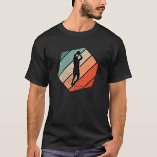 Basketball Motif Retro Basketball Vintage Training T-Shirt